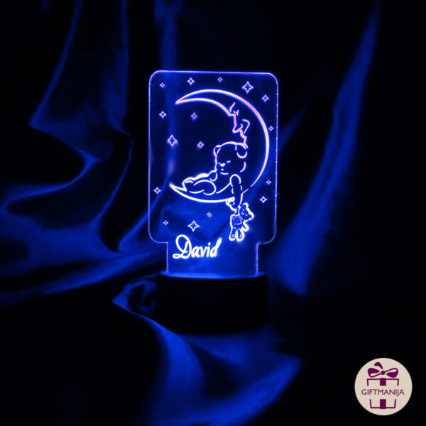 pokloni za kumče; dječja led lampa; lampe s imenom; unikatni pokloni; lampe u boji; gravirane lampe; pokloni; noćna led lampa; personalizirana led lampa; giftmanija; 3d lampa; personalizirani pokloni;