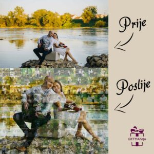 poklon; giftmanija; personalizirani pokloni; unikatni pokloni; pokloni; slika; slike na platnu; portreti; obrada fotografija; mozaik; slike s vjenčanja; fotografije vjenčanja; mladenci; vjenčanja; poklon za parove; pokloni za mladence; slike po narudžbi; poklon za godišnjicu;