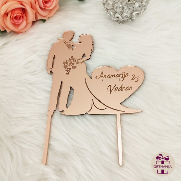 Toperi za torte; svadbeni toperi; toper; toperi; toperi od akrila; rose gold toperi; plexiglas toperi; vjenčanja; pričesti; krizme; rođendani; giftmanija; svadbena dekoracija; sve za vjenčanja na jednom mjestu;