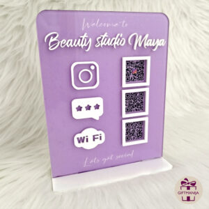 Business stalak s qr kodom; qr kod stalak; qr kod; reklame; promidžba; stalak s kodom; Giftmanija; wifi kod stalak; stalak s kodom za skeniranje;