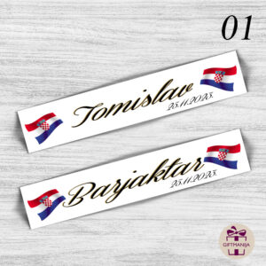 autotablice; svadbene autotablice; svadbene dekoracije; dekoracije za vjenčanja; poklon za šofera; giftmanija; personalizirane tablice; vjenčanja; svadbe; dekoracije za vjenčanja; auto; tablice; svadbena dekoracija za auto; svadbene tablice za barjaktare; barjaktari; auto tablice;