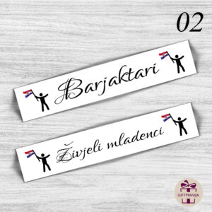 autotablice; svadbene autotablice; svadbene dekoracije; dekoracije za vjenčanja; poklon za šofera; giftmanija; personalizirane tablice; vjenčanja; svadbe; dekoracije za vjenčanja; auto; tablice; svadbena dekoracija za auto; svadbene tablice za barjaktare; barjaktari; auto tablice;