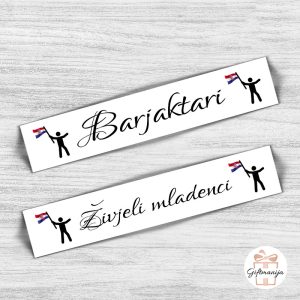 Tablice sa zastavom za barjaktare - hrvatska zastava