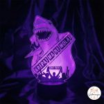 Personalizirana lampa HNK Rijeka u ljubičastoj boji, slogan Krepat ma ne molat