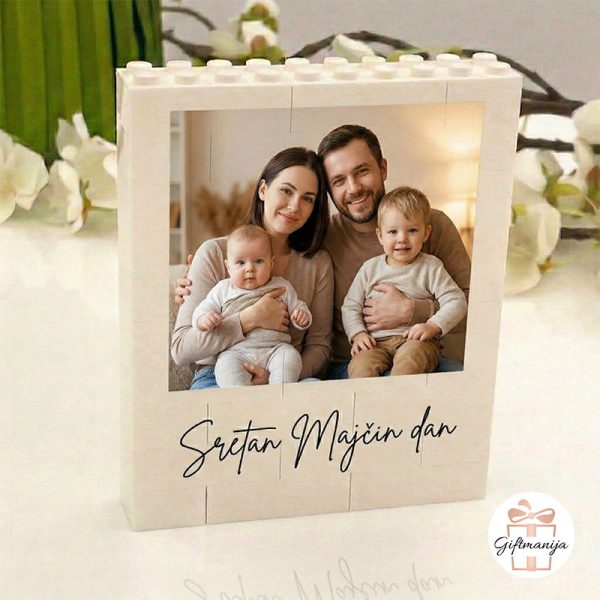 Personalizirane foto kocke sa slikom i natpisom Sretan Majčin dan