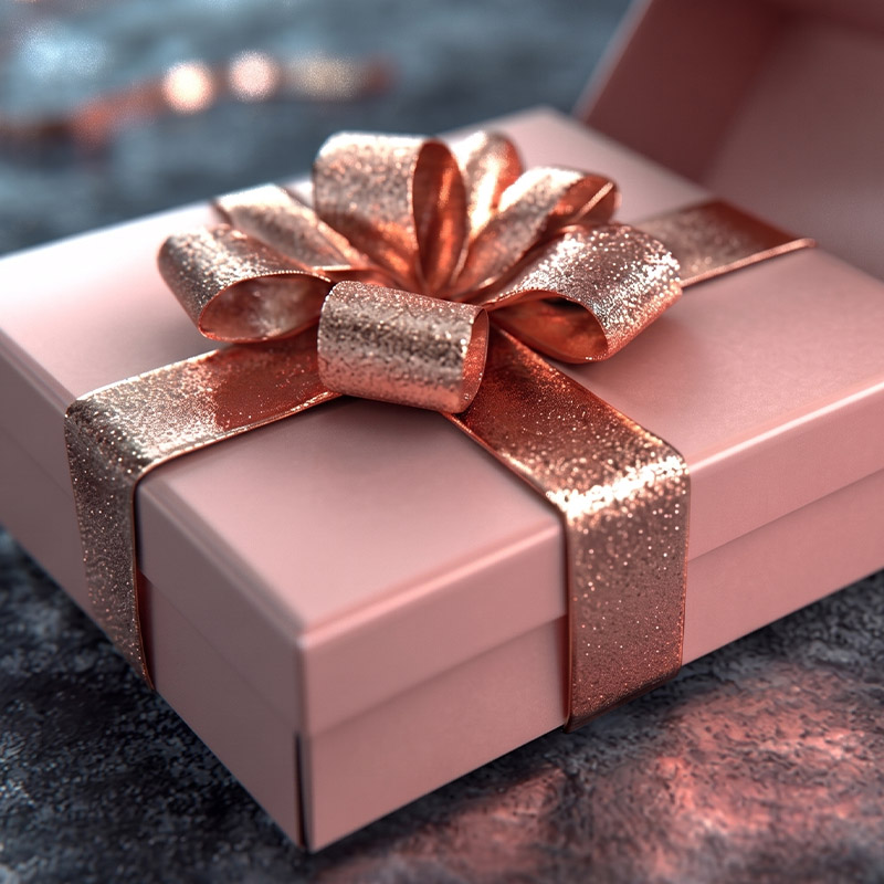 Personalizirani pokloni - poklon rose gold boje