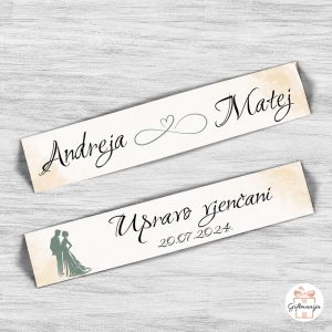 Elegantne auto tablice za mladence za svadbeni automobil